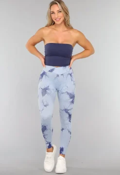 Donkerblauwe Padded Bandeau Top