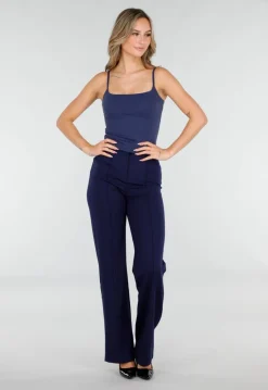 Donkerblauwe Sporttop met Stretch