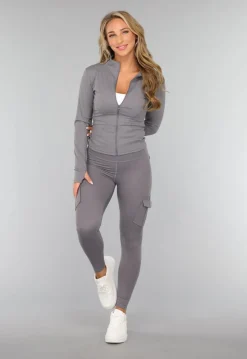 Donkergrijze Gymset met Scrunch