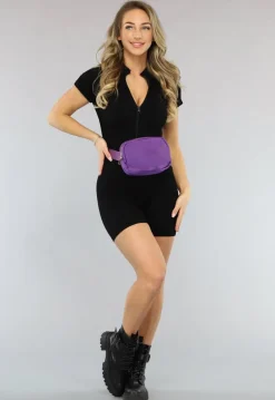 Donkerpaarse Crossbody Festival Tas