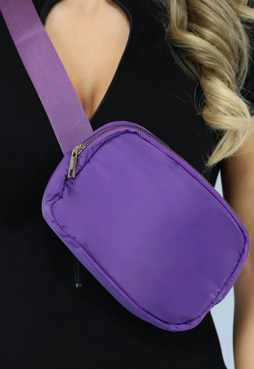 Donkerpaarse Crossbody Festival Tas