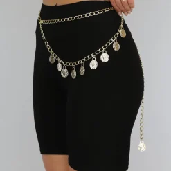 Dubbele Bellychain met Coins