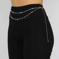 Dubbele Buikketting met Steentjes