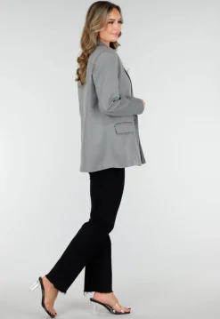 Dubbelknoop Blazer Grijs