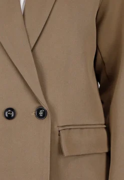 Dubbelknoop Khaki Blazer