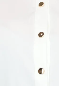 Elastische Witte Longsleeve Blouse