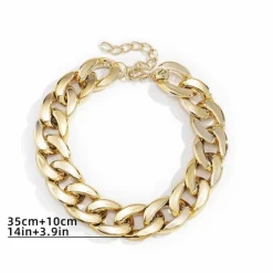 Extra Grote Schakelketting Goud