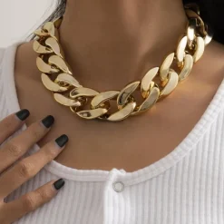 Extra Grote Schakelketting Goud