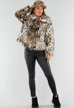 Faux Fur Pet met Luipaardprint