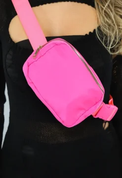 Festival Tasje in Neon Roze