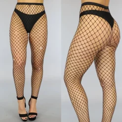 Fishnet panty met Strass Steentjes