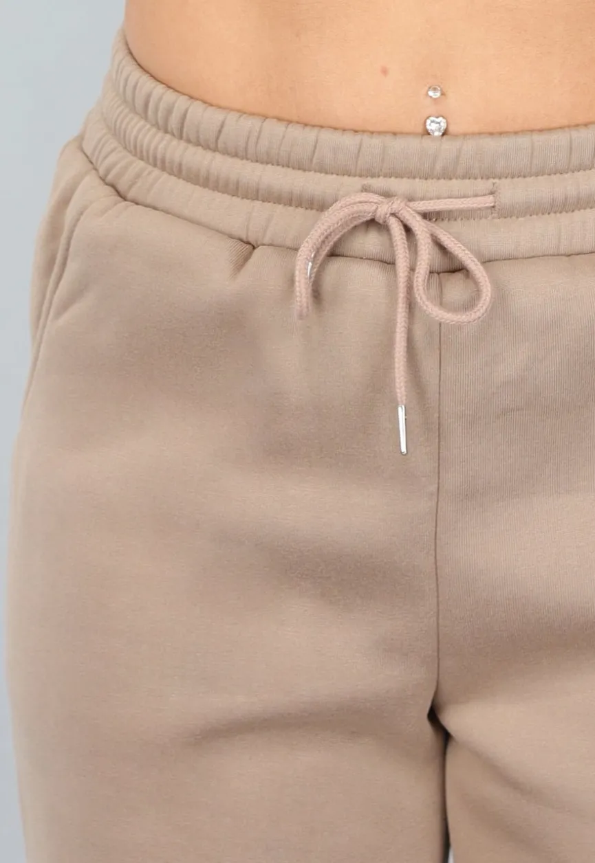 Fleece Jogger Set in Camel