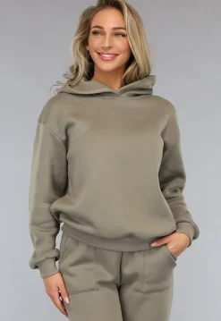 Fleece Joggingpak in Taupe