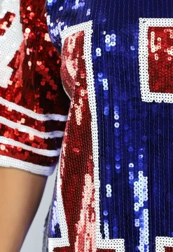 Football Jersey Jurk met Pailletten in Sportieve Look