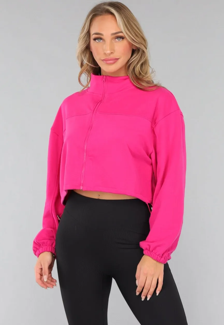 Fuchsia Cropped Vest