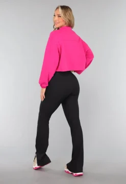 Fuchsia Cropped Vest