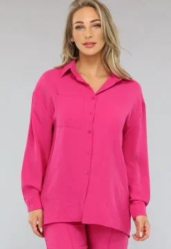 Fuchsia Matching Set met Blouse
