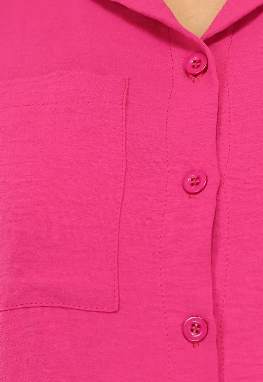 Fuchsia Matching Set met Blouse
