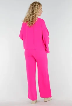 Fuchsia 2-Piece Set met Striksluiting en Stretch