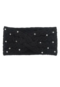 Gebreide Haarband met Glitter Steentjes