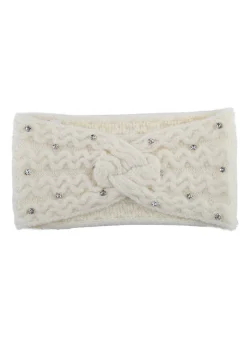 Gebreide Haarband met Glitter Steentjes