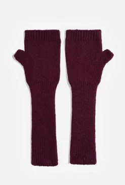 Gebreide Vingerloze Handschoenen met Duimopening
