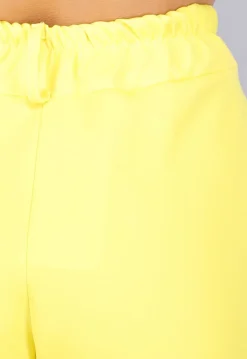Gilet Co Ord Set met Pantalon in Geel