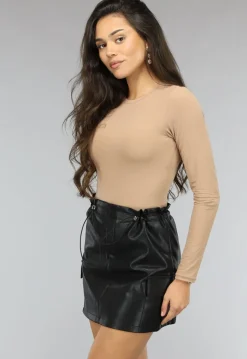 Gladde Longesleeve Nude Bodysuit