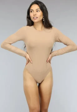 Gladde Longesleeve Nude Bodysuit