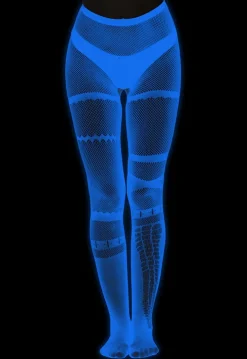 Glow in the Dark Panty met Patchwork Effect en Diverse Geweven Patronen