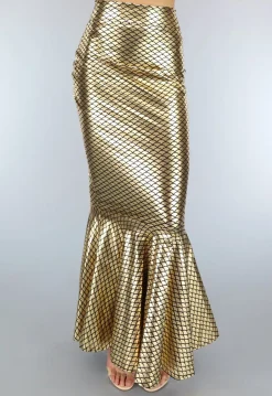 Gouden Aansluitende Zeemeerminnen Rok