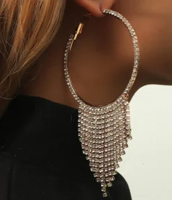 Gouden Fringe Oorbellen