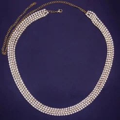 Gouden Glamour Bodychain met Strass