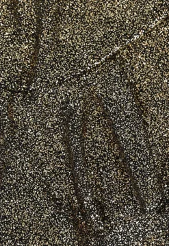 Gouden Glitter Skort met Ruffles