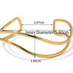 Gouden Golvende Armband