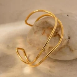 Gouden Golvende Armband