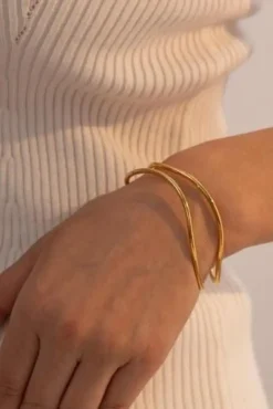 Gouden Golvende Armband