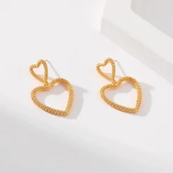 Gouden Hartjes Oorhangers