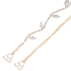 Gouden Leaf BH Band met Strass