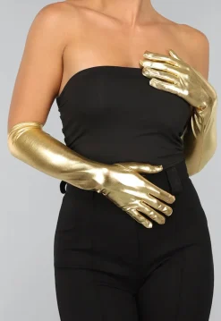 Gouden Metallic Handschoenen