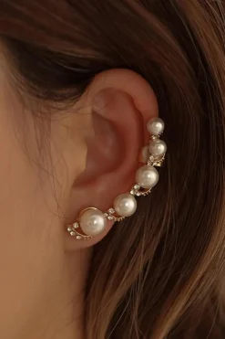 Gouden Parel Earcuff