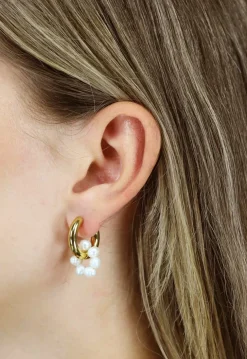 Gouden Stainless Mix en Match Oorbellen met Parels