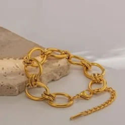 Gouden Statement Chain Armband