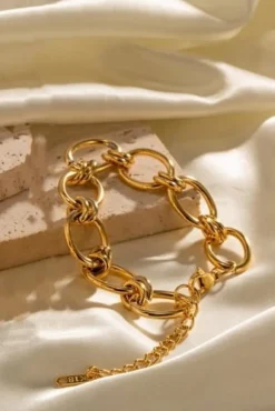 Gouden Statement Chain Armband
