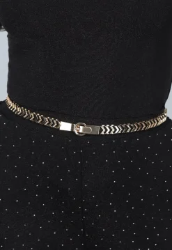 Gouden Zigzag Stretch Ceintuur