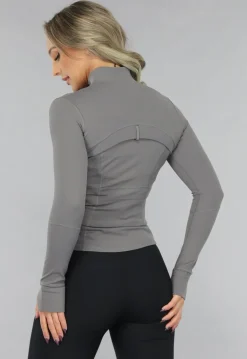 Grijs Sportvest met Duimgaten