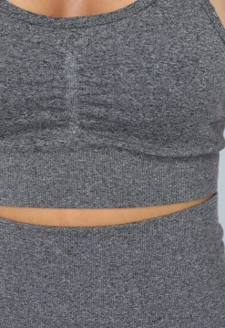Grijze Fitness Set met Korte Broek