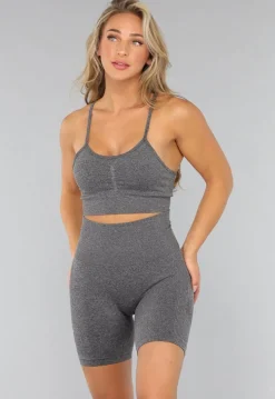 Grijze Fitness Set met Korte Broek