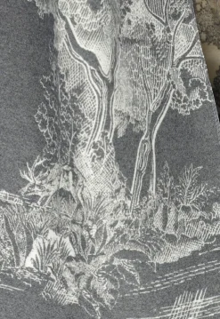 Grijze Grote Sjaal met Print