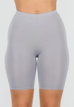 Grijze High Waist Short Legging